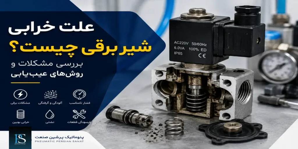 نشانه های خرابی شیر برقی